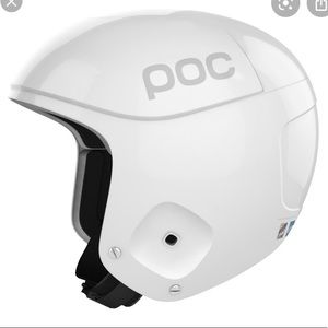 Poc skull x spin white ski helmet